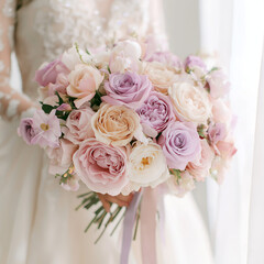 Obraz premium Wedding ceremony and bouquet