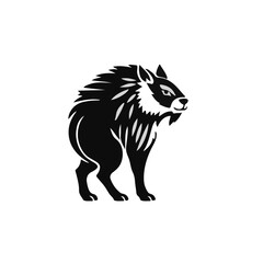 Fototapeta premium Black and White Takin Image