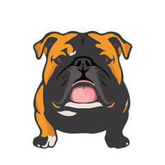 Naklejka premium Bulldog-Mix Animal Set
