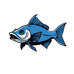 Blue Catfish Illustration