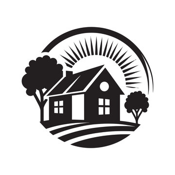 recommend clip art: real estate vector silhouette clip art logo design concept illustration