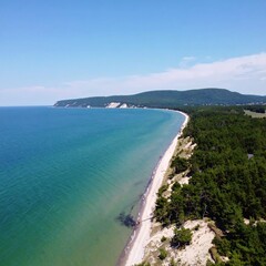 Fototapeta premium Coastal landscape panorama