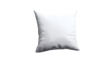 white pillow isolated on white background