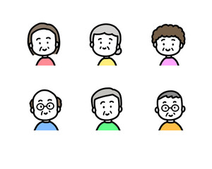 高齢者セット　笑顔