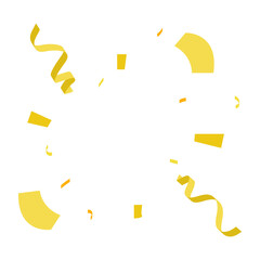 Festive Celebration yellow confetti
