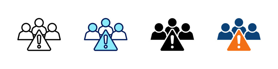 Crisis Leadership All In One Icon Multi Styles Vector Set