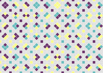 幾何学的なタイル模様 背景