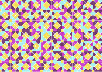 幾何学的なタイル模様 背景