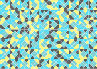 幾何学的なタイル模様 背景