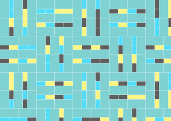 幾何学的なタイル模様 背景