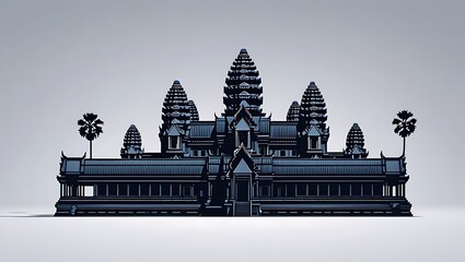 Intricate model of Angkor Wat temple representing ancient architecture and rich culture