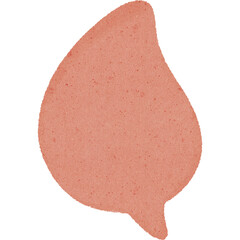 Soft textured pink abstract shape with organic rounded edges and subtle speckles