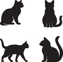 black cat silhouettes