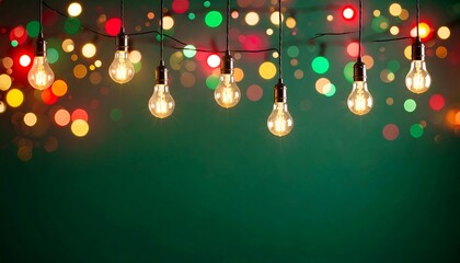 Warm light bulbs with string lights