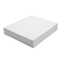 Fototapeta premium Illustration of stack of white printer paper isolated on transparent background