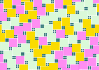 幾何学的なタイル模様 背景