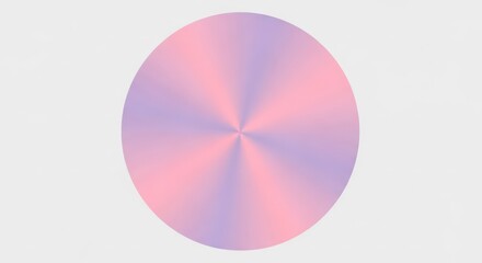 Abstract Pink and Purple Gradient Circle with Radial Lines, Minimalist Graphic Design