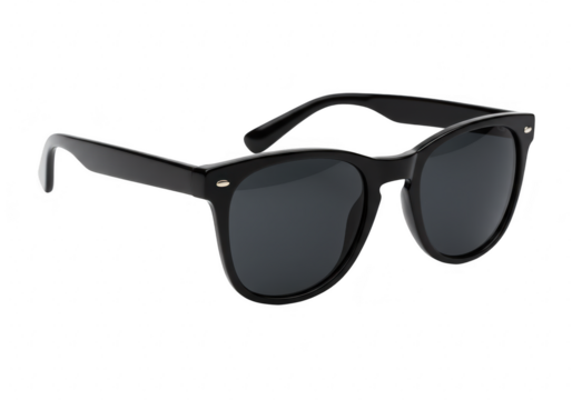 Black sunglasses isolated on transparent background - Powered by Adobe