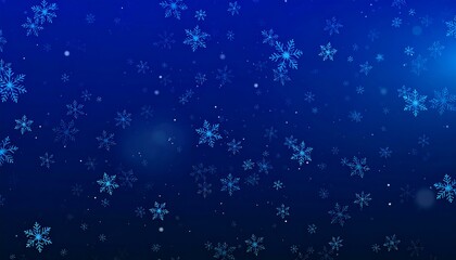 Falling snowflakes winter design