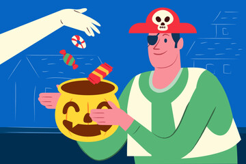 Collecting Halloween Candy