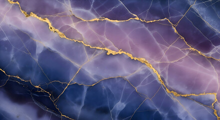 Abstract Purple Agate Texture with Golden Veins
