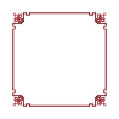red chinese border frame.eps
