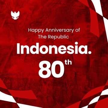Happy 80th Anniversary of the Republic of Indonesia Motion Graphic 1