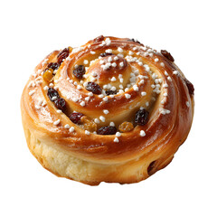 Delicious Raisin Swirl Bun Sweet Pastry Treat