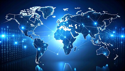 Global digital network map (1)