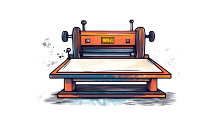 heat press clipart on white background