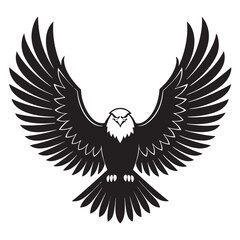 Obraz premium Majestic Eagle Illustration with Open Wings