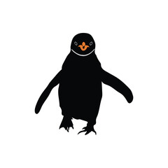 Cute Penguin Illustration Art Modern Animal Vector .