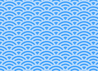 和をイメージしたドット柄 タイル 背景