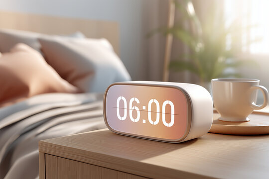 Digital Alarm Clock at 6 AM
