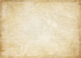 Old grunge paper texture with abstract border.