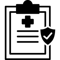 Fototapeta premium Safety Protocol mixed icon