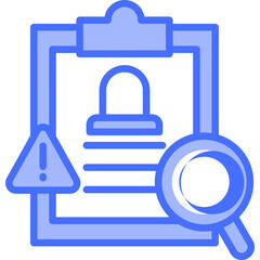 Incident Analysis blue icon