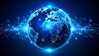 Obraz premium Global network graphic