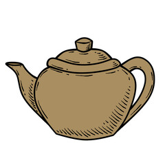 teapot isolated on white