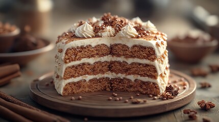 Sliced Spice Cake