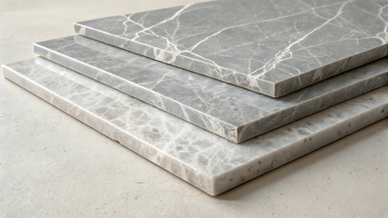 Elegant Marble Slabs with Natural Veining in Subtle Gray Tones Perfect for Modern Interior Design Projects