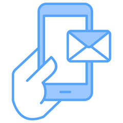 Message Blue Icon