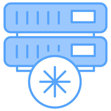 Database Server Blue Icon