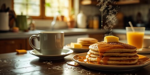 Home-Style Pancake Day Celebration, Warm Morning Delight