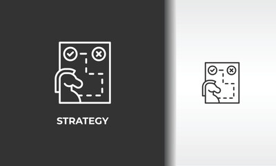 Strategy Vector, Icon Or Logo Sign Isolated Symbol Illustration