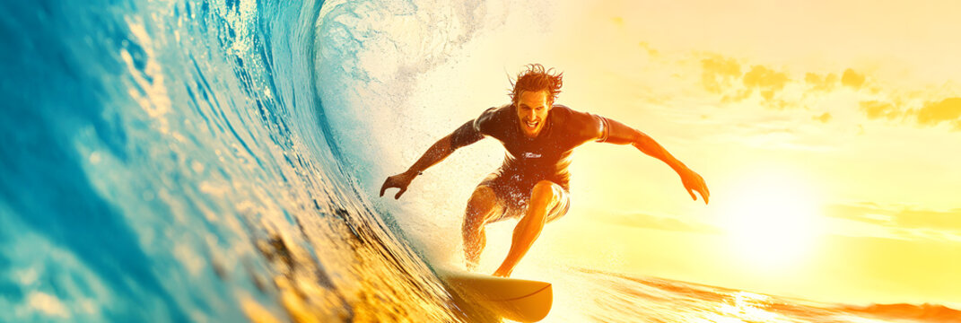 man running on the beach