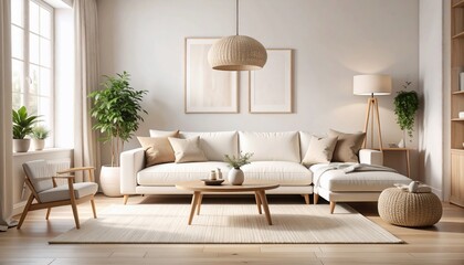 Serene Minimalist Living Room Interior Design