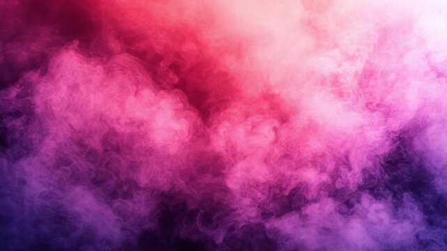 Colorful Abstract Smoke Background in Shades of Pink, Purple, and Blue with Soft Blurry Texture and Creative Atmosphere