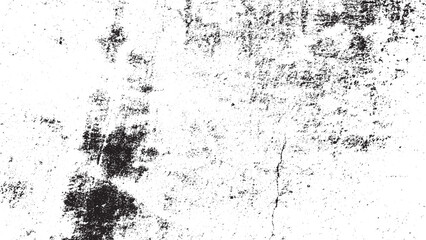 Black and White Distressed Grunge Texture Overlay Vector