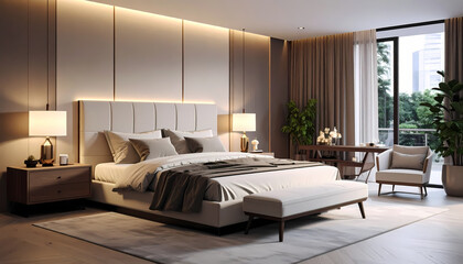 Modern bedroom interior design
